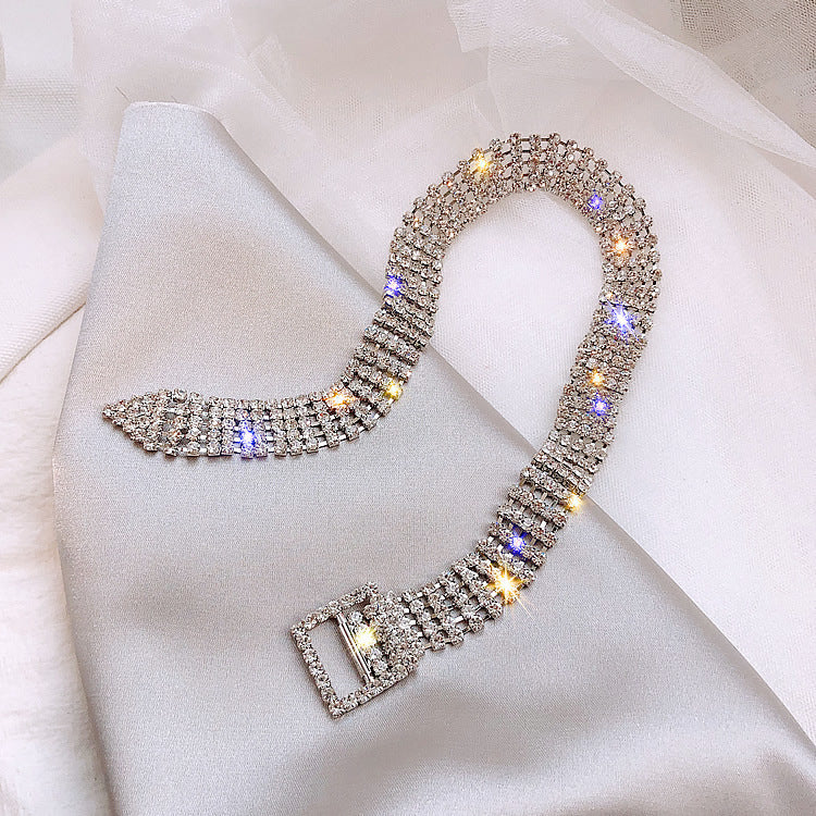 Fashion Full Rhinestone Choker Necklaces For Women