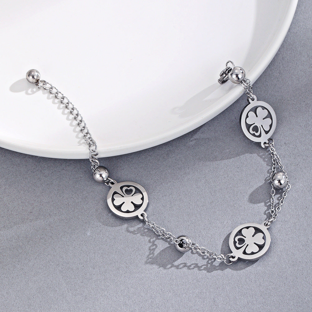 Four-Leaf Clover Bracelet Female Fashion Special-interest