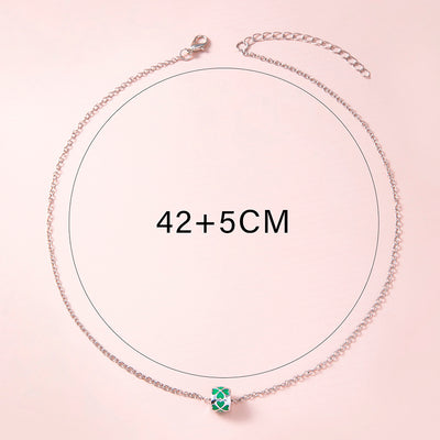 Lucky Four-leaf Clover Beads Clavicle Chain Necklaces For Women