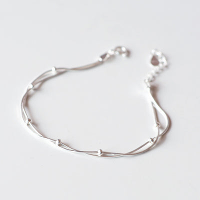 Women's Korean-style Fashion Simple Small Balls Bracelet Temperamental Sterling Silver Ornament