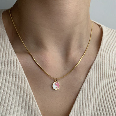 Gold Round Bead Chain Men's And Women's Necklaces