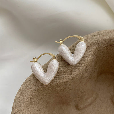 Ins Heart Love Earrings For Women Fashion Accessories Jewelry