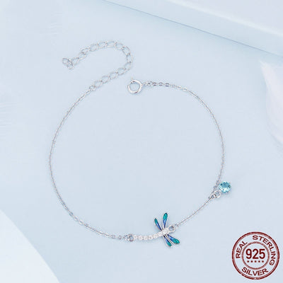 Sterling Silver Spring Dragonfly Bracelet